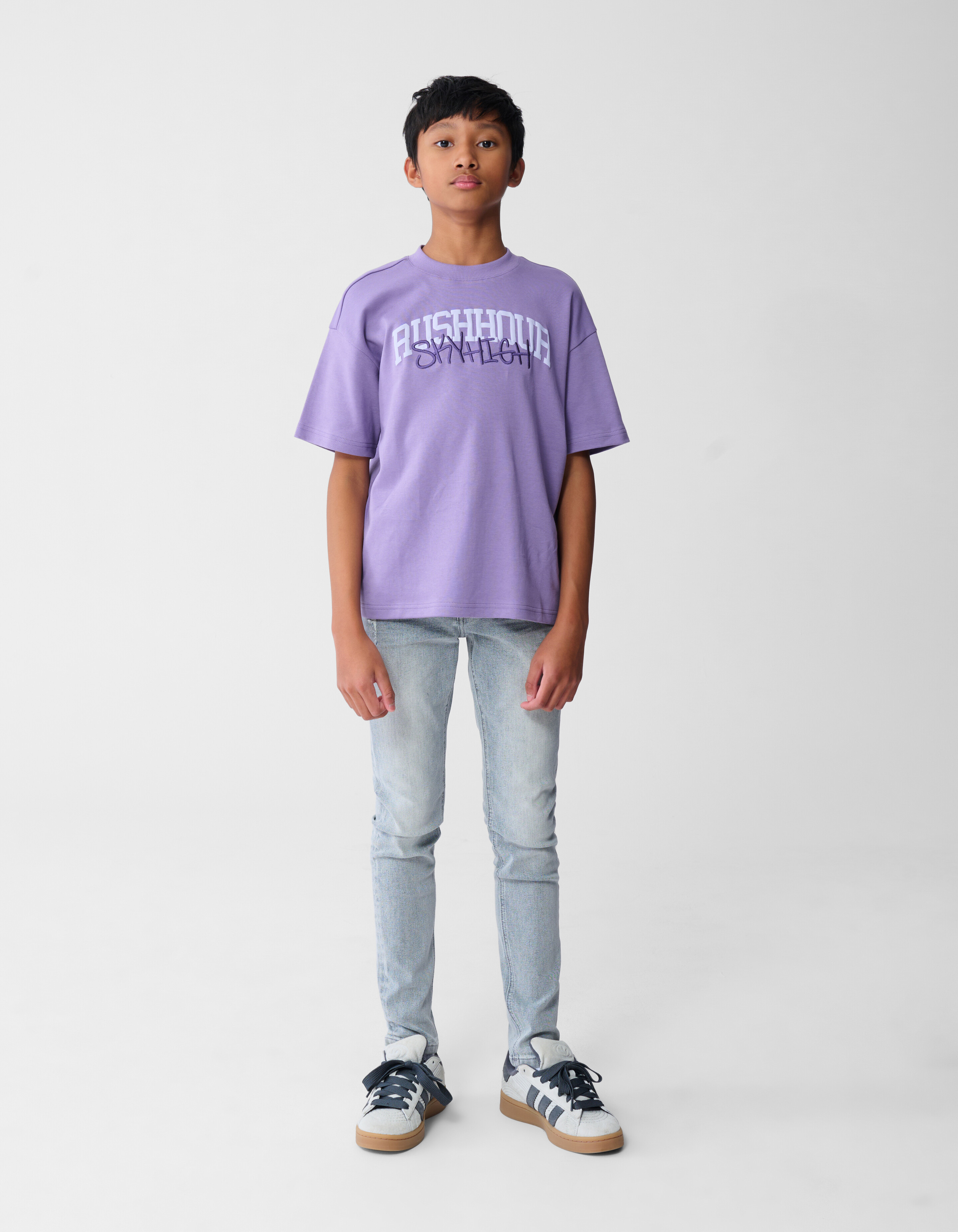 Tapered Fit Jeans Grau SHOEBY BOYS