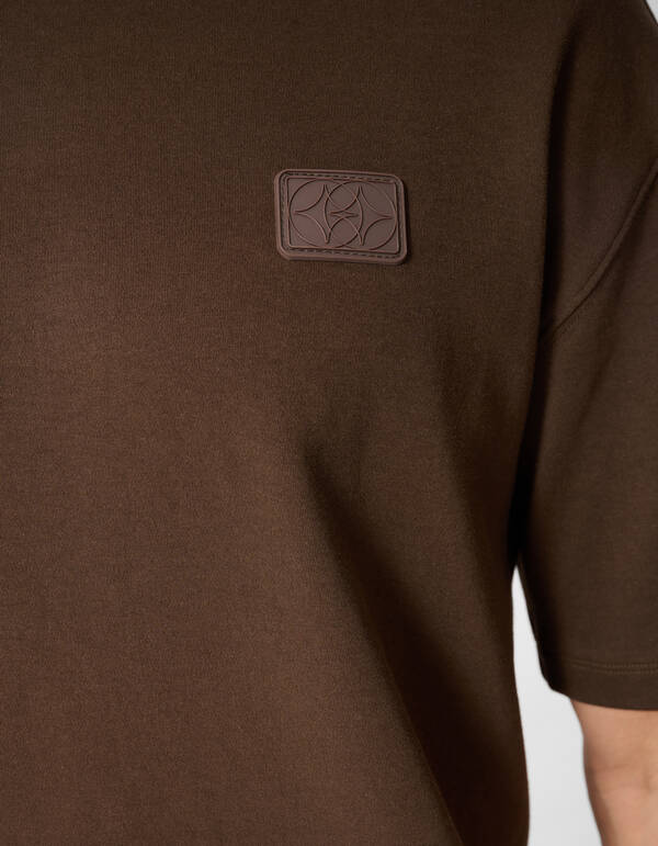 Spark Label T-Shirt Dunkelbraun SHOEBY MEN