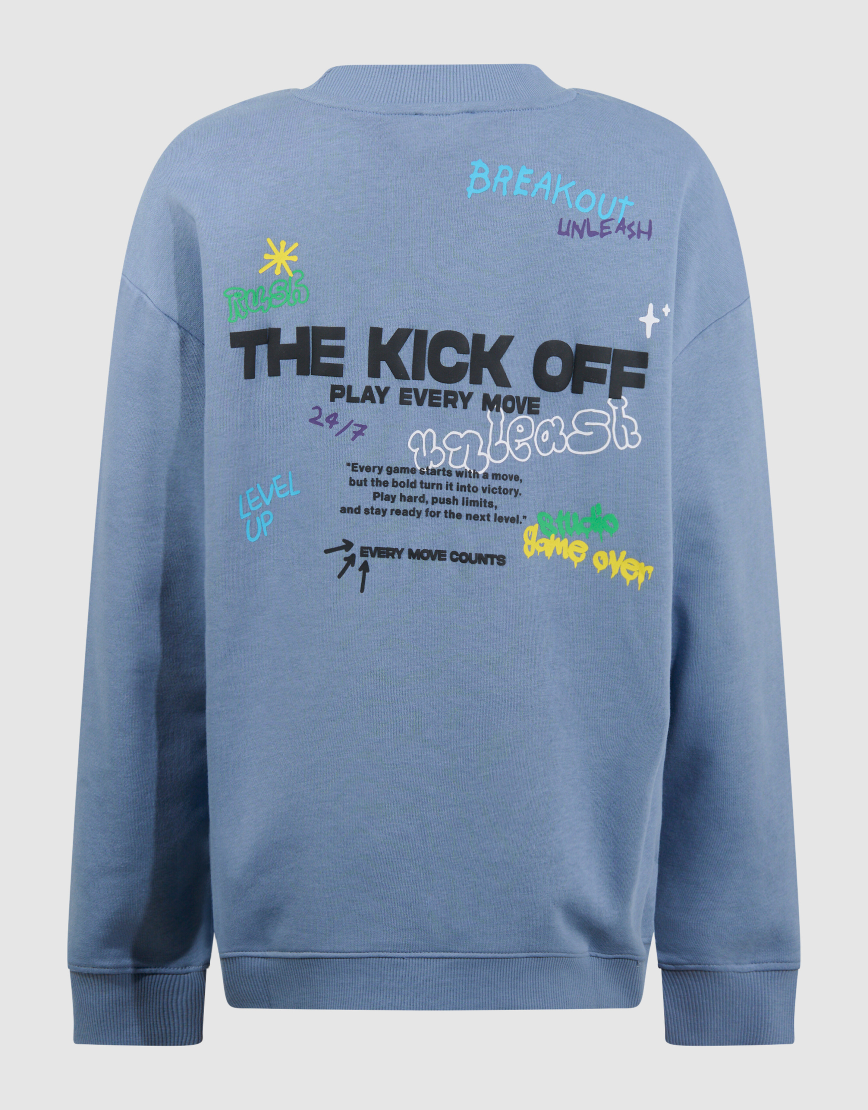 Kick Off Artwork Sweatshirt Hellblau SHOEBY BOYS