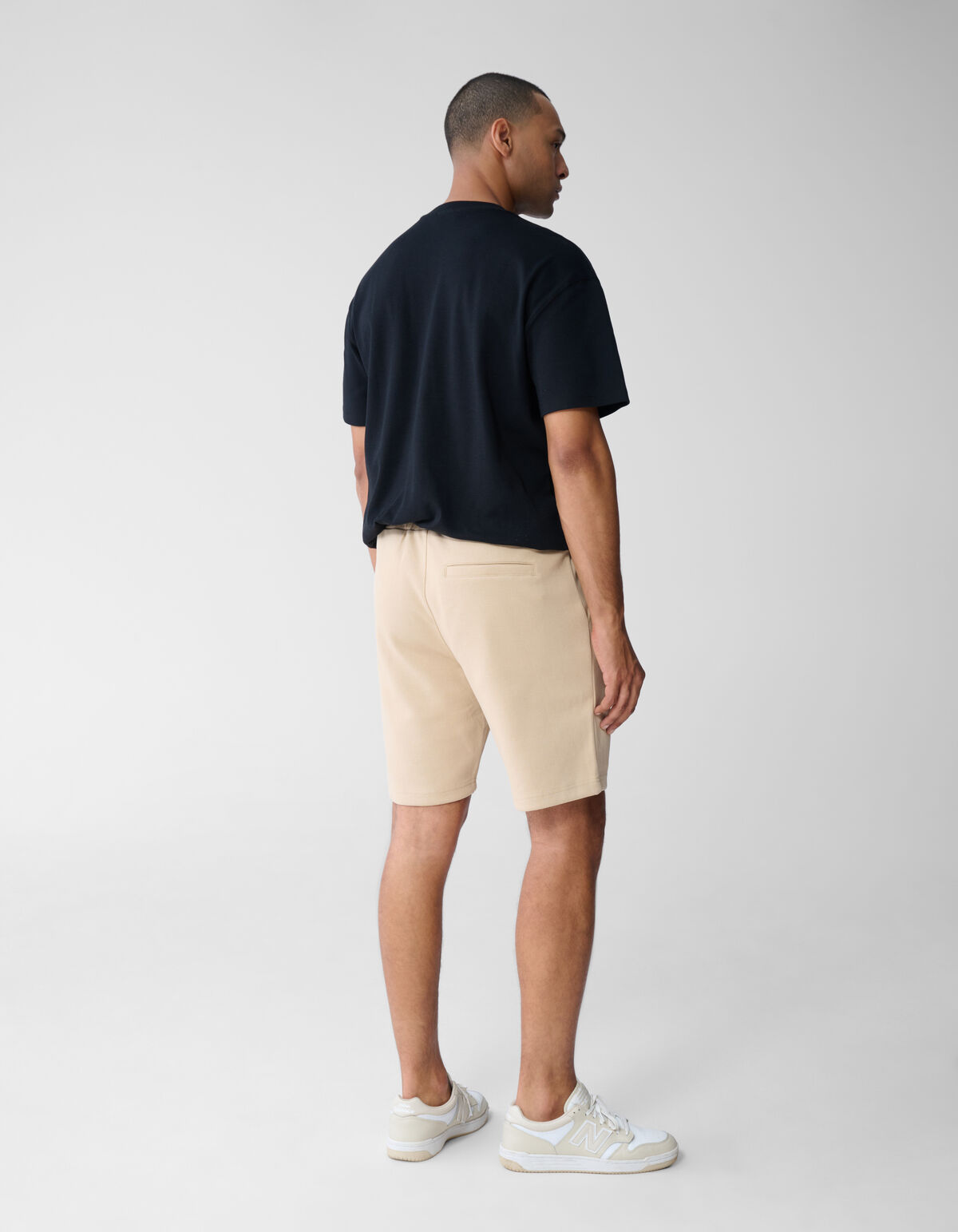 Piqu&eacute; Logo Shorts Sand SHOEBY MEN