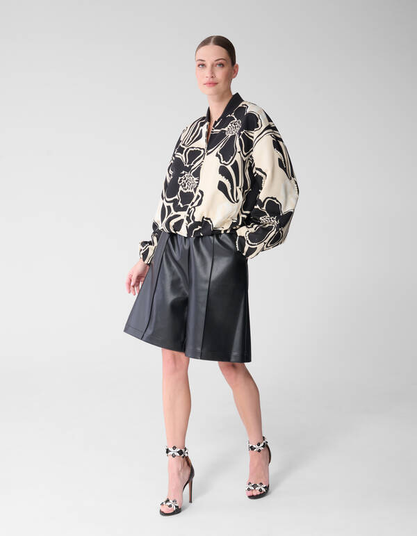 Verzierte Bomberjacke Wei&szlig;/Schwarz von Mieke SHOEBY WOMEN