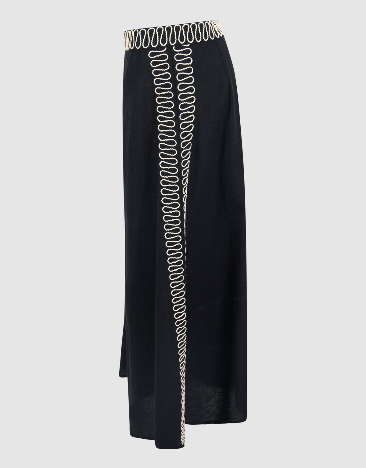 bestickte Maxirock Schwarz SHOEBY WOMEN