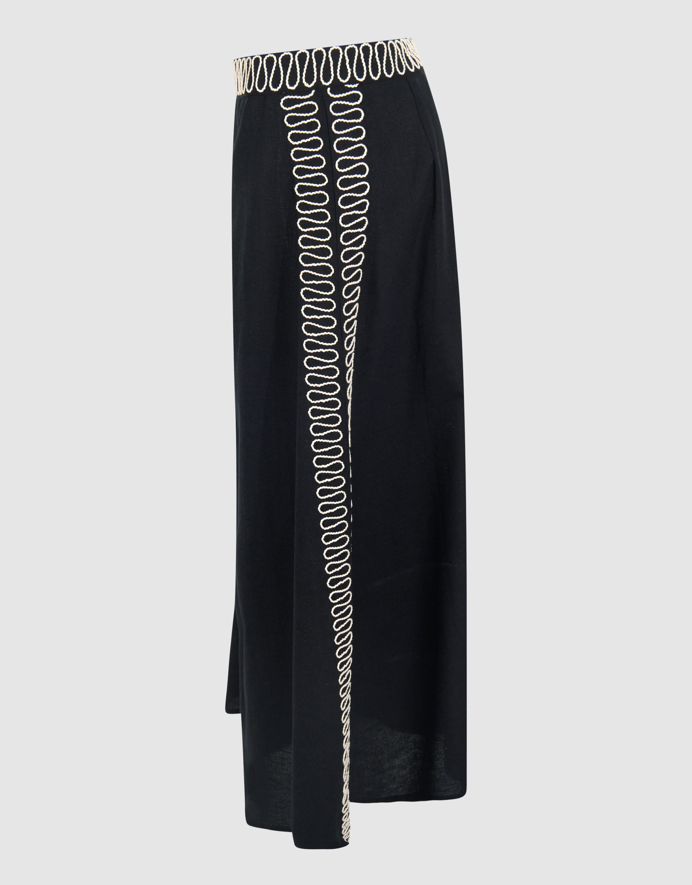 bestickte Maxirock Schwarz SHOEBY WOMEN
