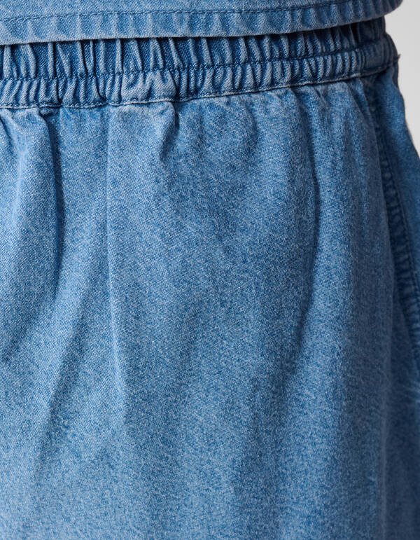 Pailletten-Denim Short Blau SHOEBY WOMEN