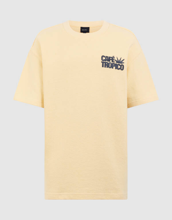 Caf&eacute; Tropico Handtuch T-Shirt Gelb SHOEBY BOYS