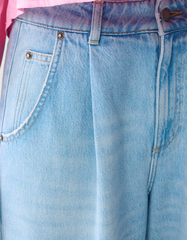 Jeans mit weitem Bein gebleicht SHOEBY WOMEN