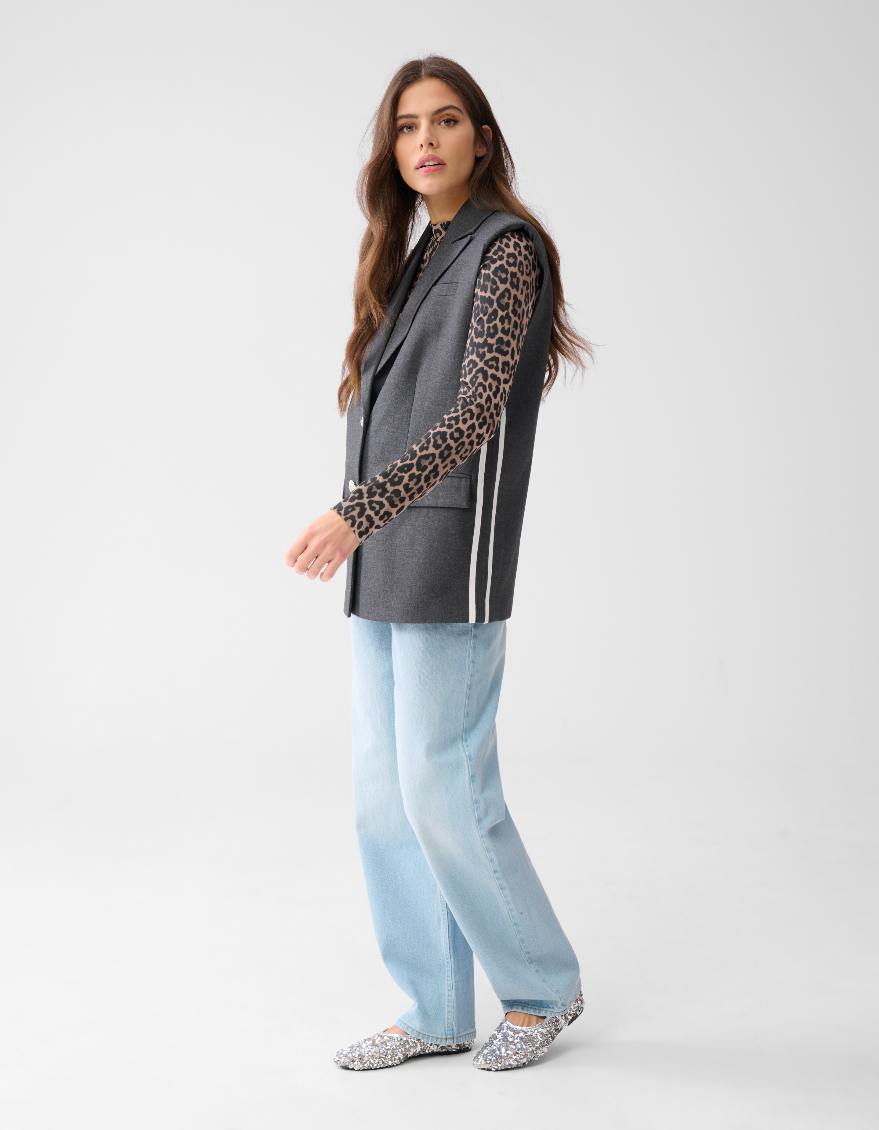Ärmelloses Sportliches Gilet Dunkelgrau SHOEBY WOMEN