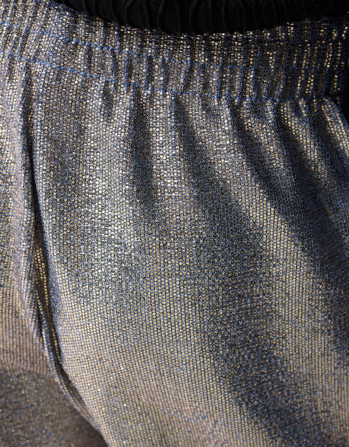 Metallic-Hose mit weitem Bein Blau SHOEBY GIRLS