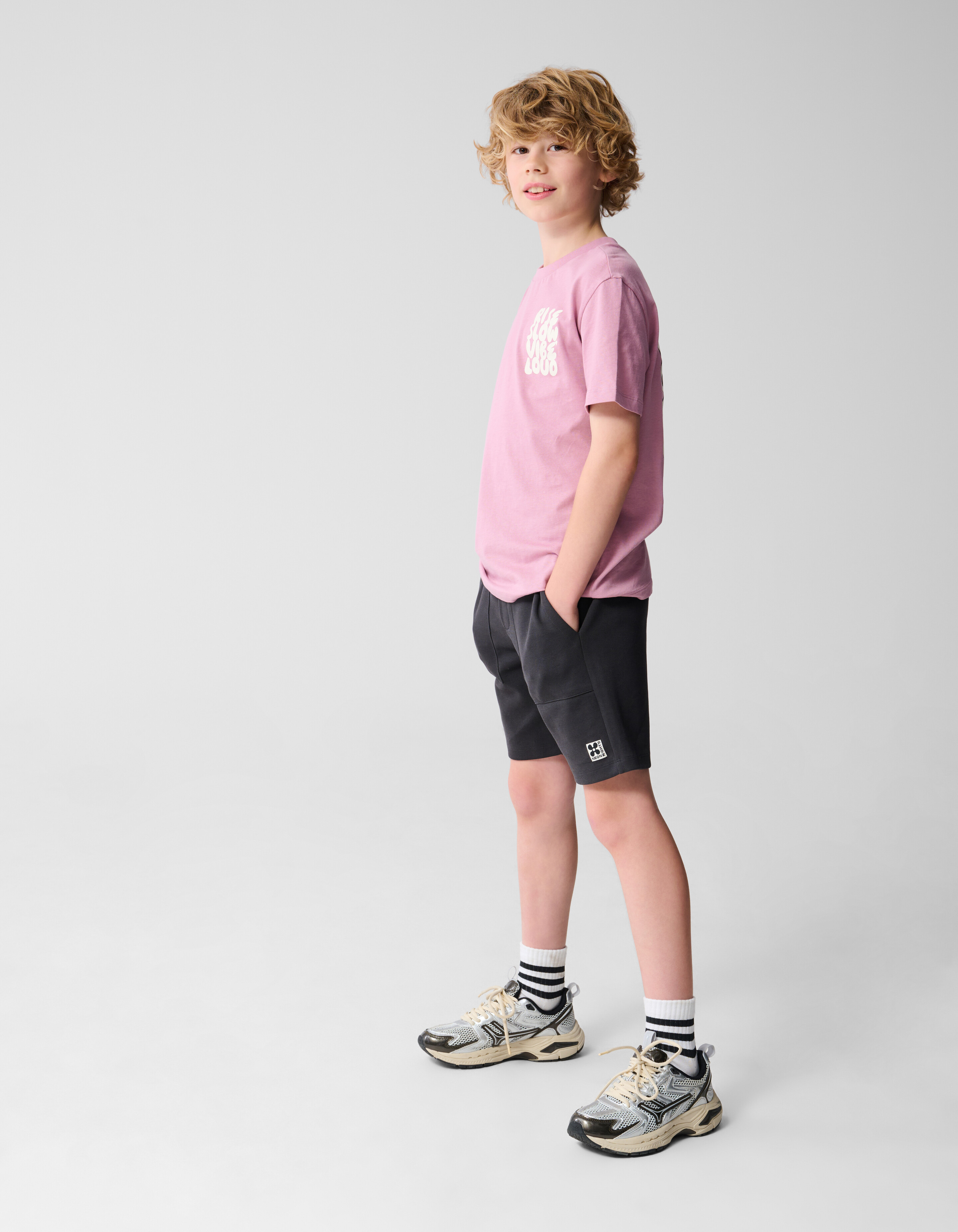 Vibe Loud Kunstwerk T-shirt Rosa SHOEBY BOYS