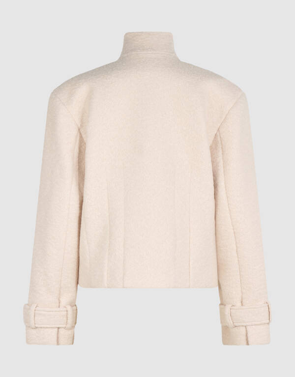 Teddy-Boucl&eacute;-Jacke in Offwhite By Lonneke SHOEBY WOMEN