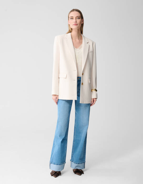 Klassische Jeans mit weitem Bein Hellblau SHOEBY WOMEN