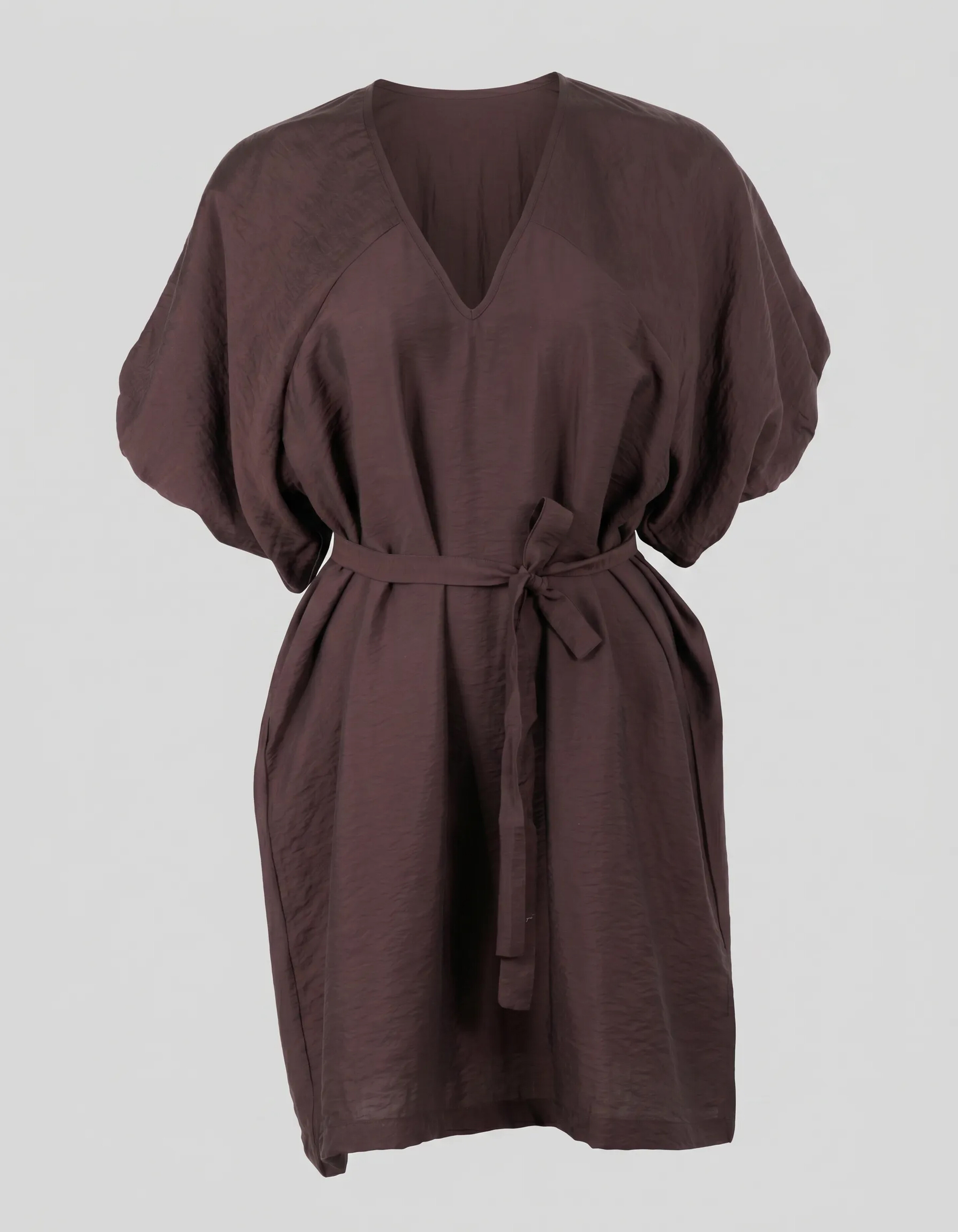 V-Ausschnitt Mini Kleid Braun SHOEBY WOMEN