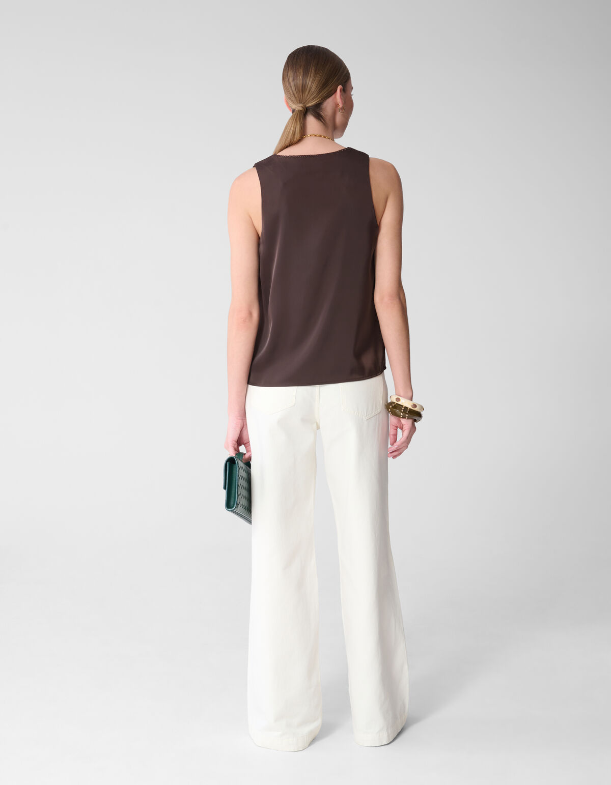 Satin Top Dunkelbraun Bei Mieke SHOEBY WOMEN