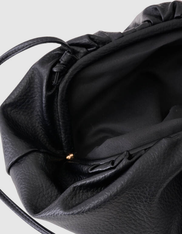 Vegane Leder-Clutch Schwarz SHOEBY ACCESSOIRES