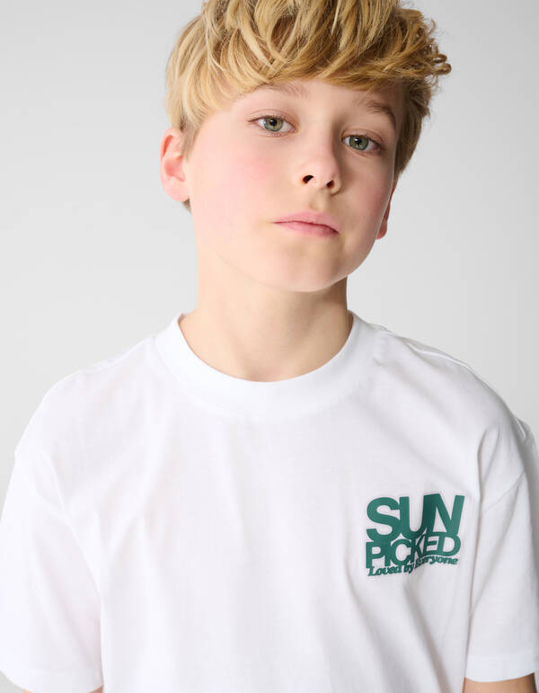 Sunpicked Artwork T-Shirt Wei&szlig; SHOEBY BOYS
