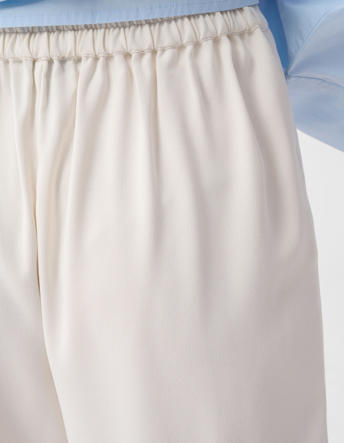Krepphose mit weitem Bein Off White By Lonneke SHOEBY WOMEN
