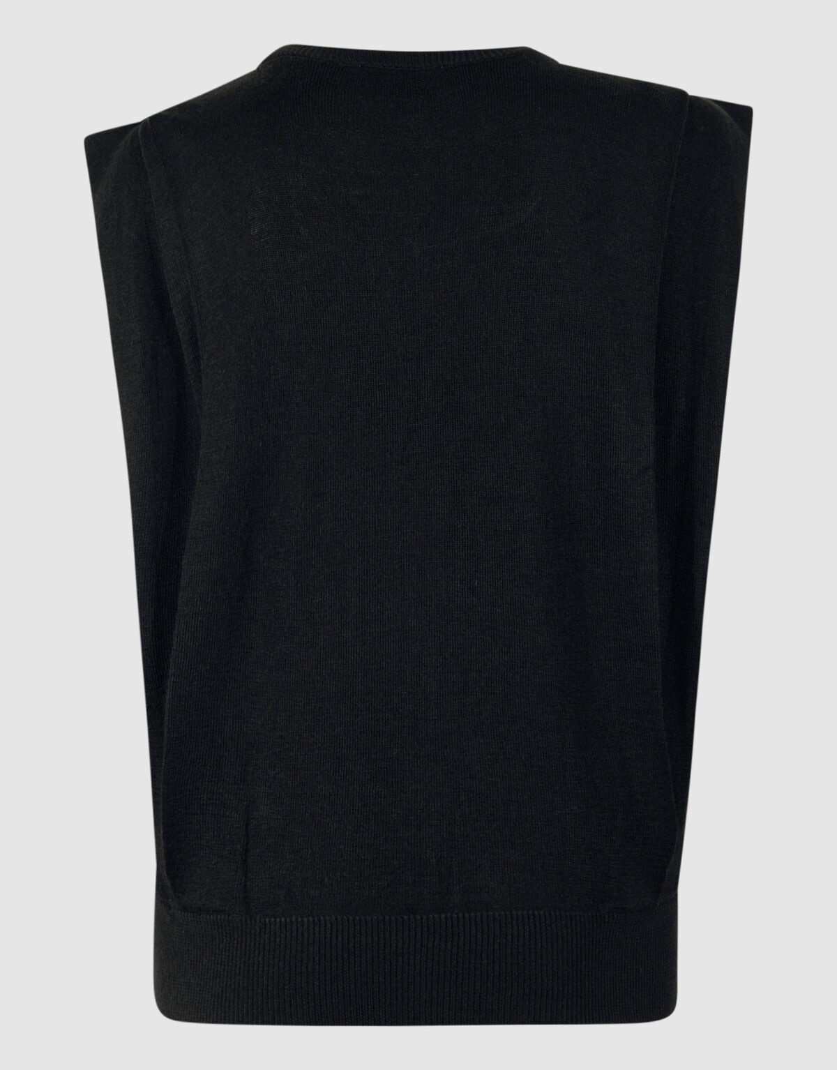 Plissiertes Oberteil mit Schulterpolstern Schwarz SHOEBY WOMEN