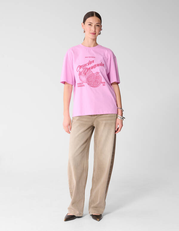 Granada Artwork T-Shirt Rosa SHOEBY WOMEN