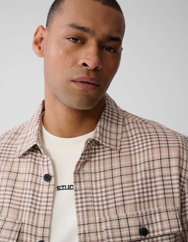 Ruiten Overshirt Sand SHOEBY MEN