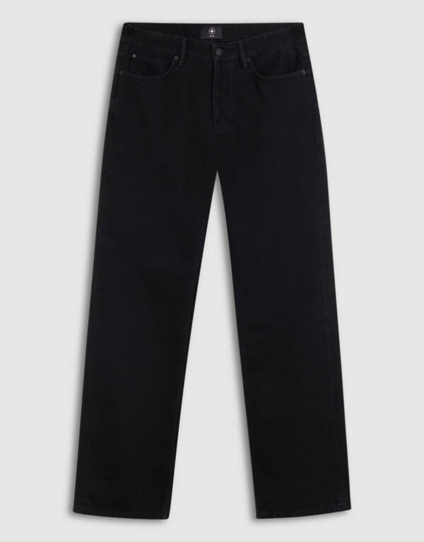 Relaxed Fit Jeans Washed Schwarz SHOEBY MEN
