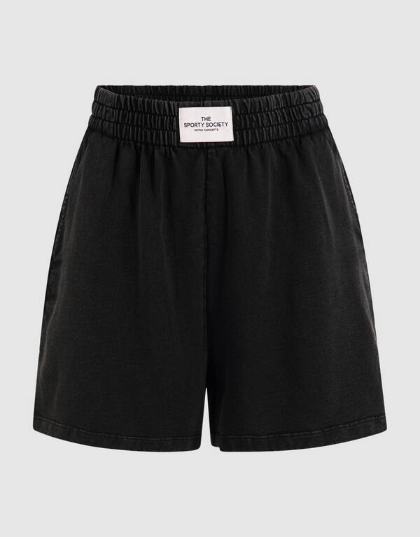 Gewaschene Sweat-Shorts Dunkelgrau SHOEBY WOMEN