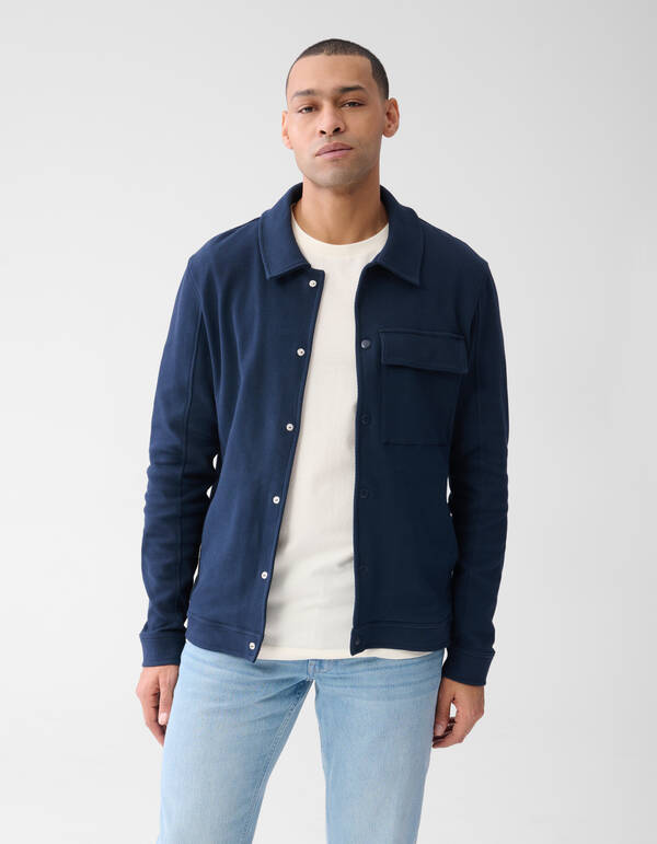 Piqué-Jacke Dunkelblau SHOEBY MEN