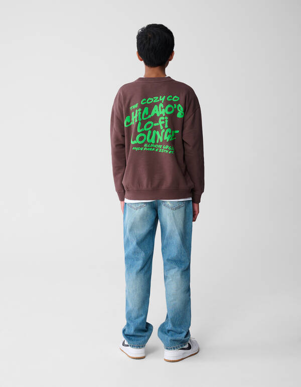 Text Relaxed Fit Jeans Mediumstone SHOEBY BOYS