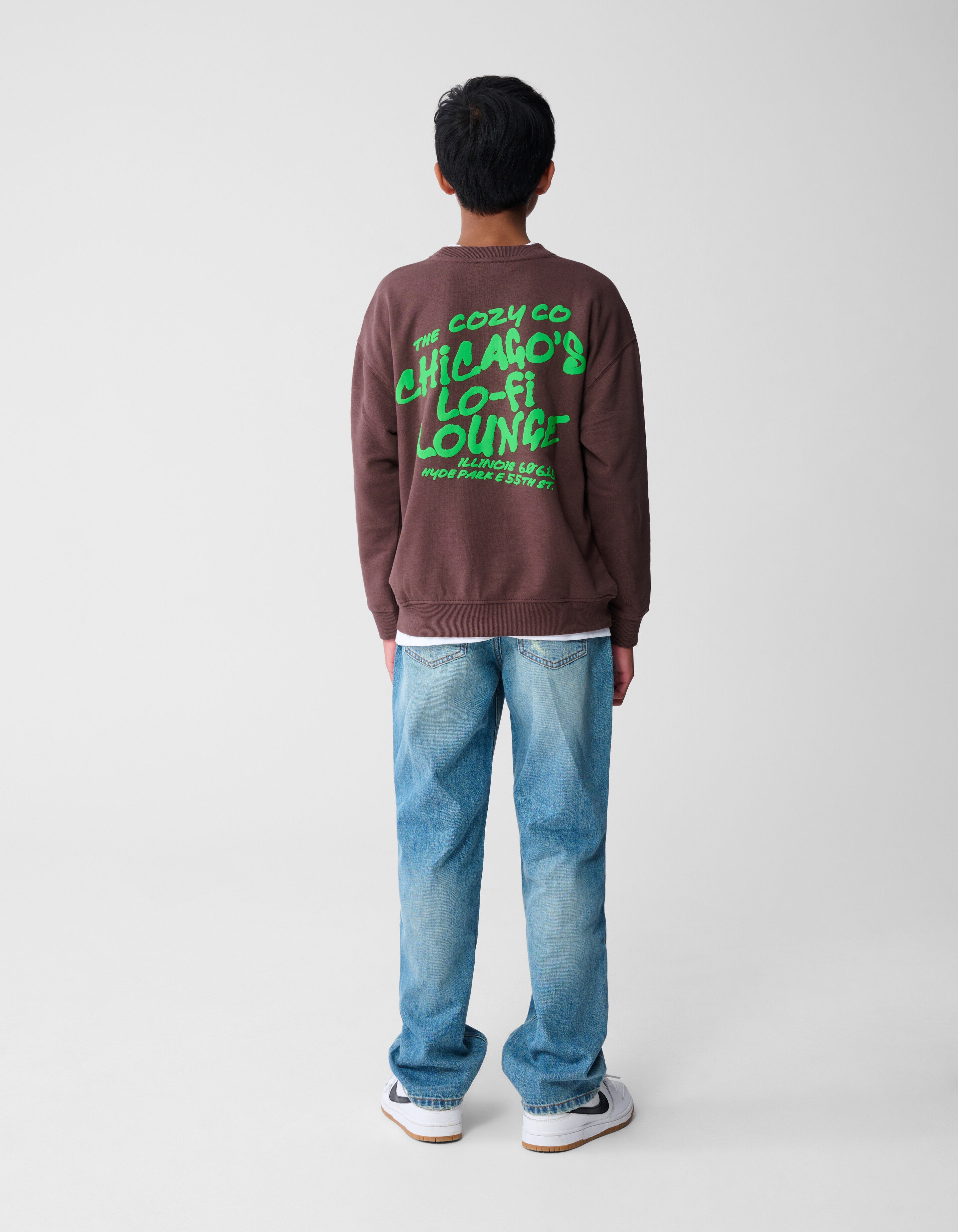 Text Relaxed Fit Jeans Mediumstone SHOEBY BOYS