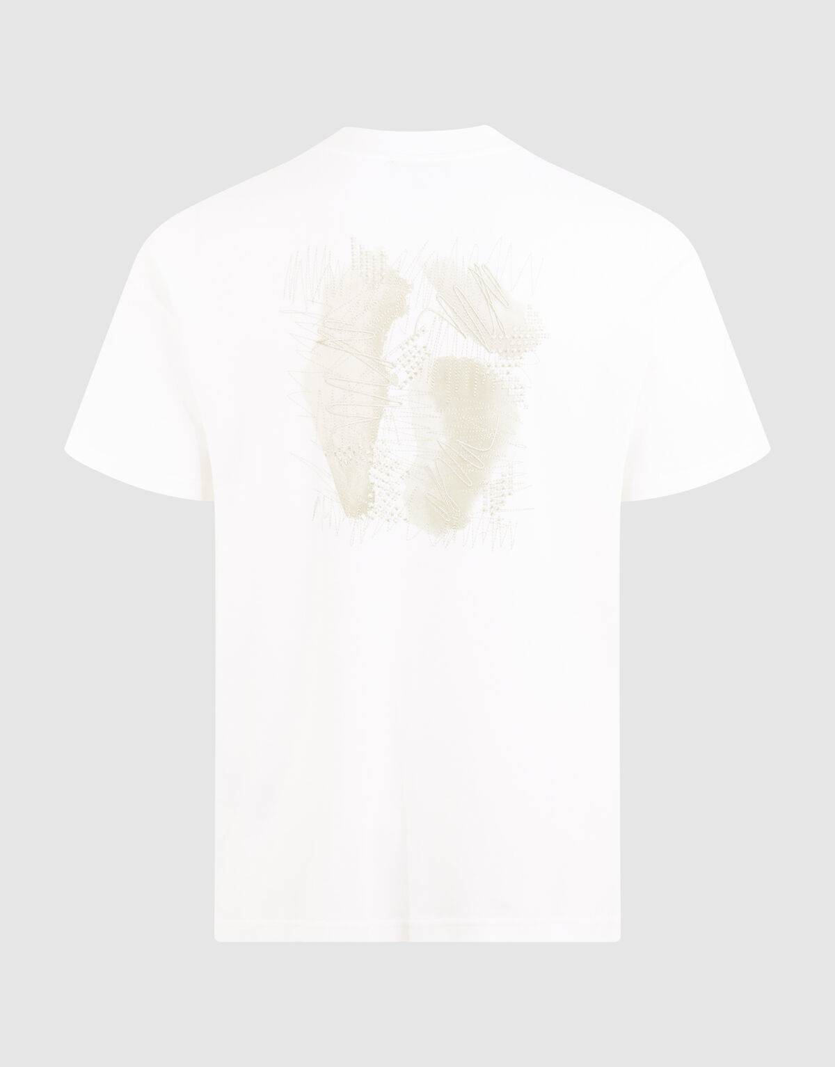 Besticktes Mix T-Shirt Weiß SHOEBY MEN