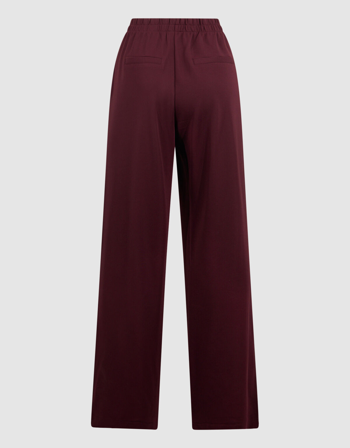 Dunkelrote Basic-Hose mit weitem Bein SHOEBY WOMEN