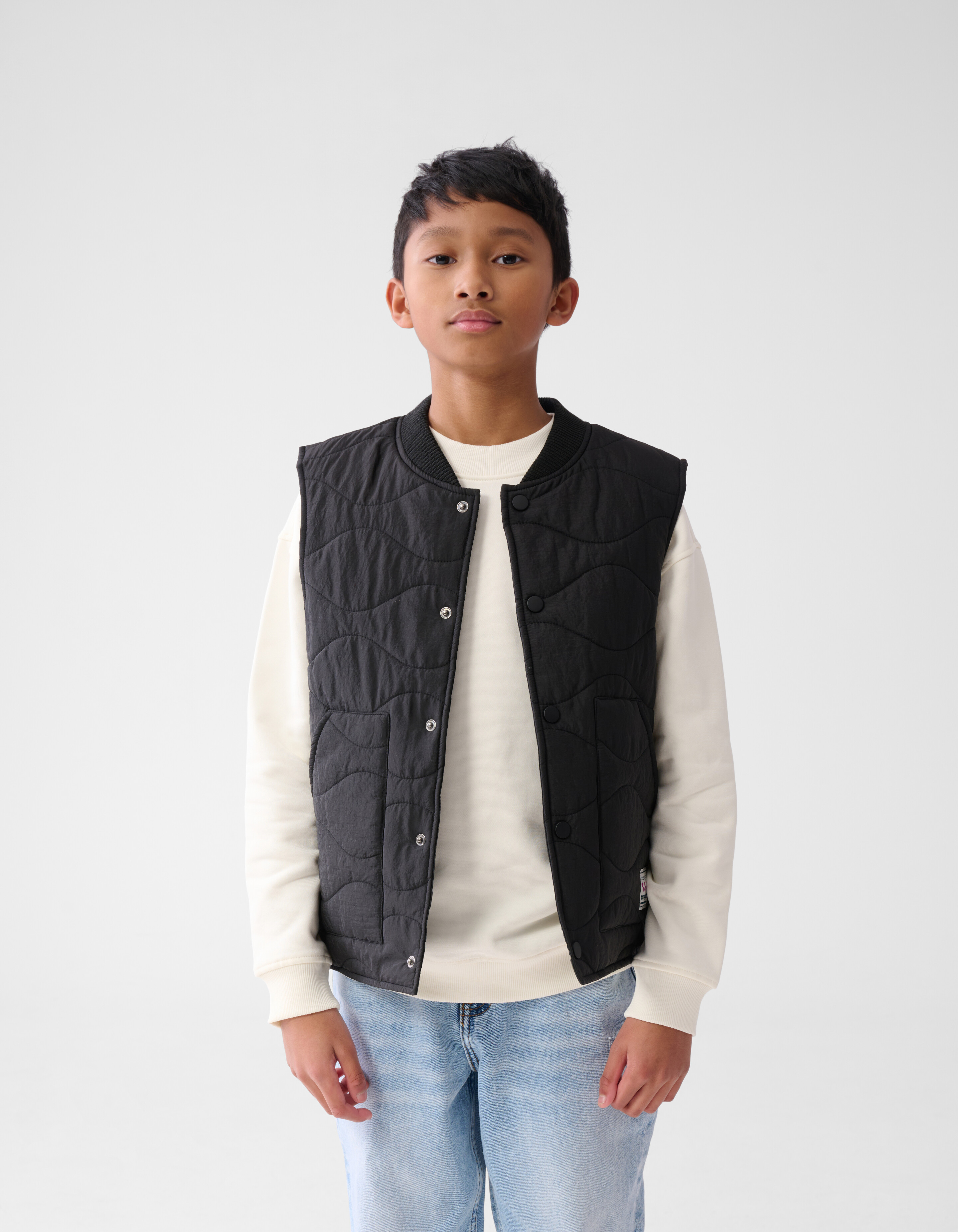 Structure Bodywarmer Schwarz SHOEBY BOYS