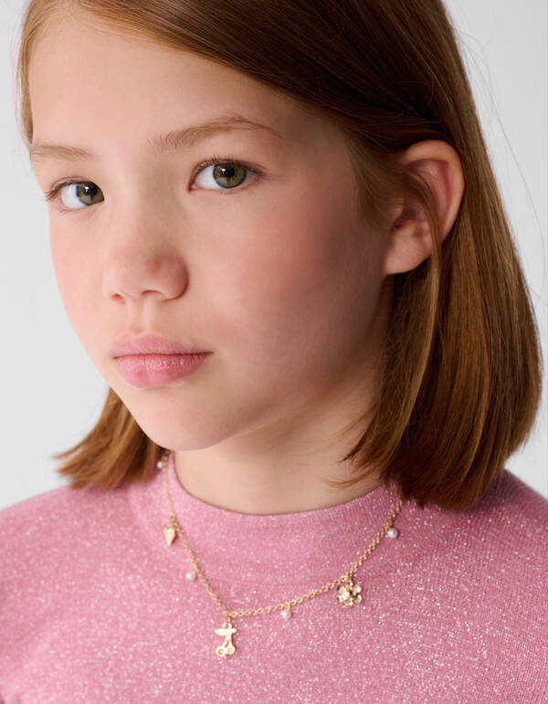 Glitzer-Longsleeve-Top Rosa SHOEBY GIRLS