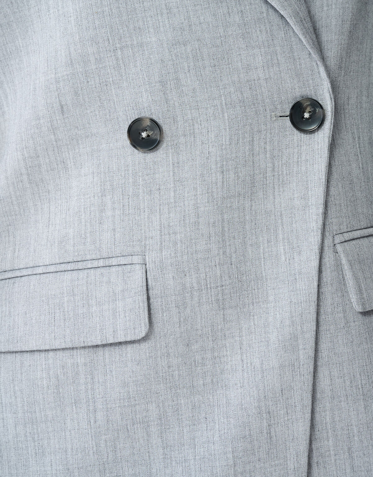 Oversized Shoulder Blazer Hellgrau SHOEBY WOMEN