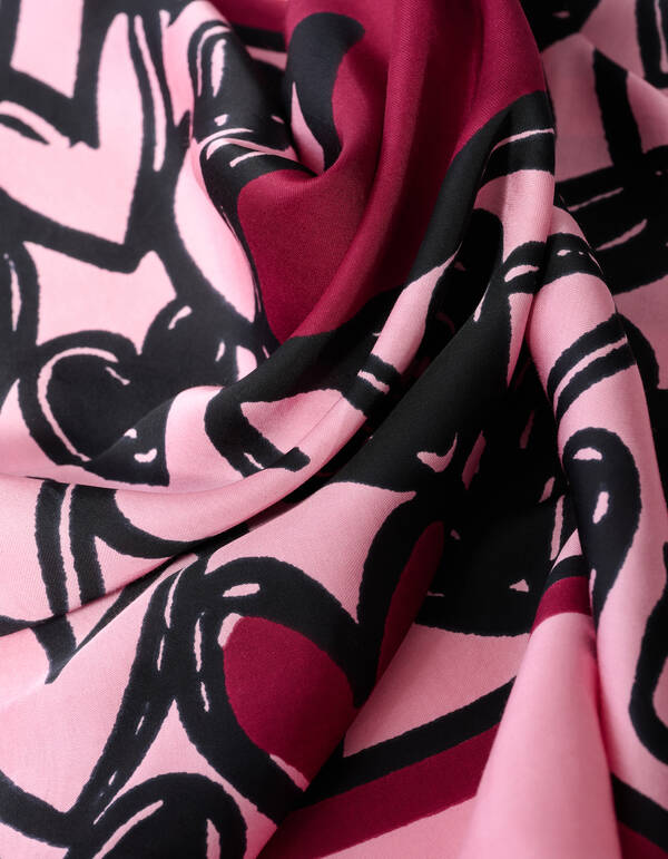 Herz-Schal Rosa SHOEBY ACCESSOIRES