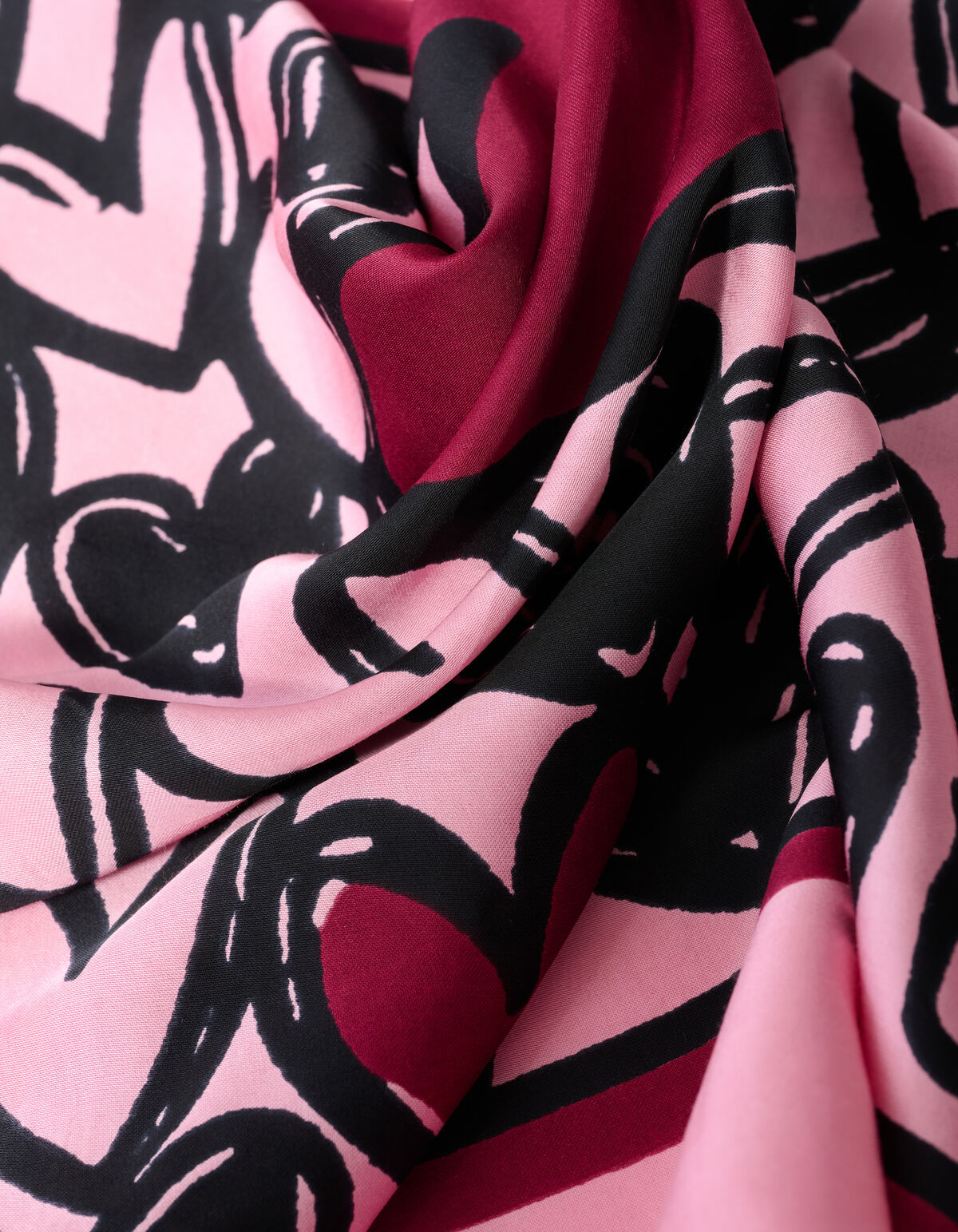 Herz-Schal Rosa SHOEBY ACCESSOIRES