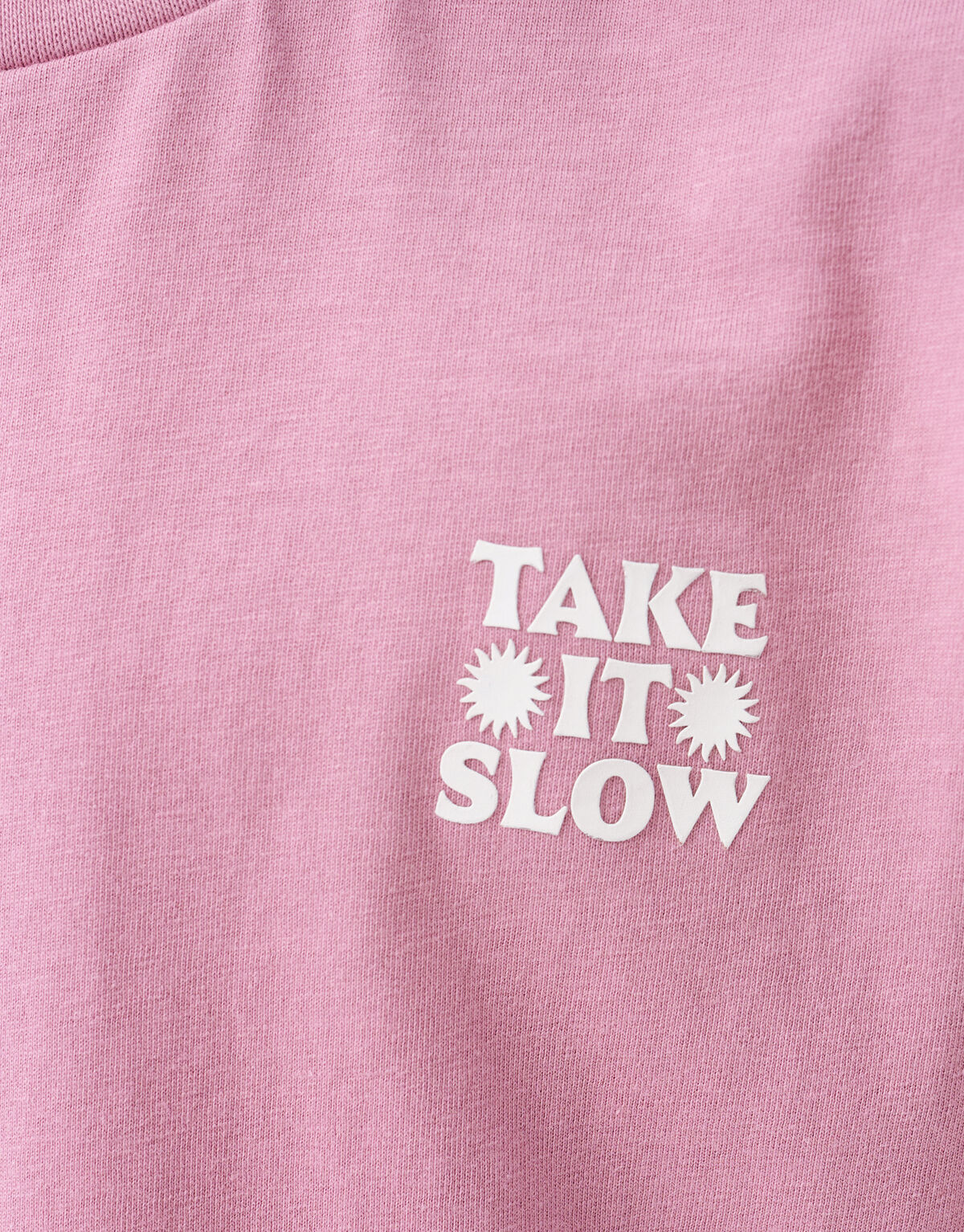 Take It SlowA rtwork T-shirt Rosa SHOEBY BOYS