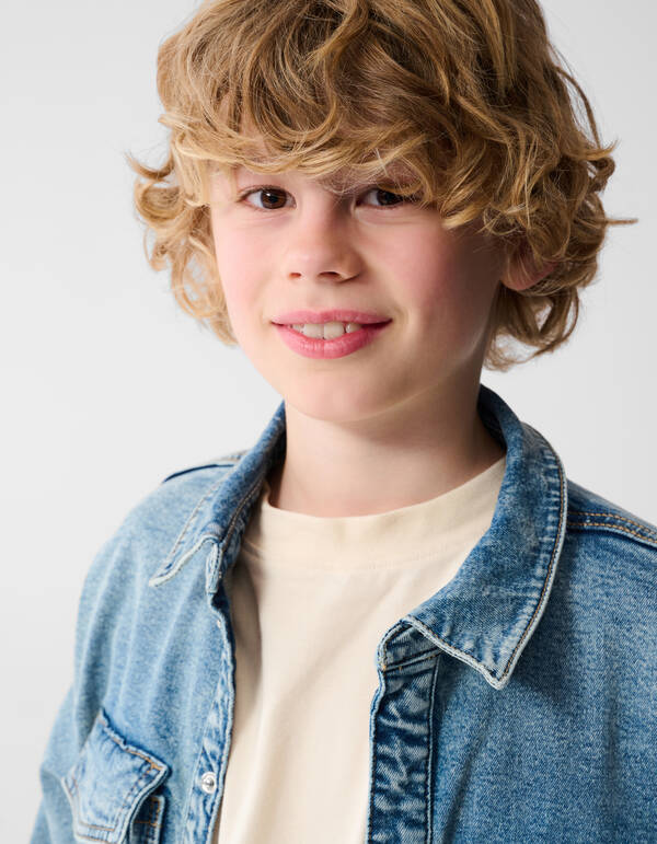 Denim Overshirt Lichtblau SHOEBY BOYS