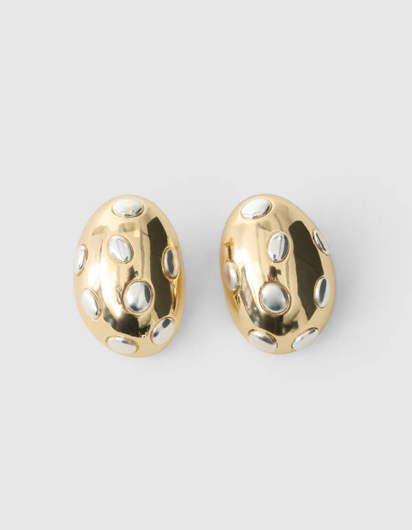 Ei Ohrringe Gold/Silber SHOEBY ACCESSOIRES