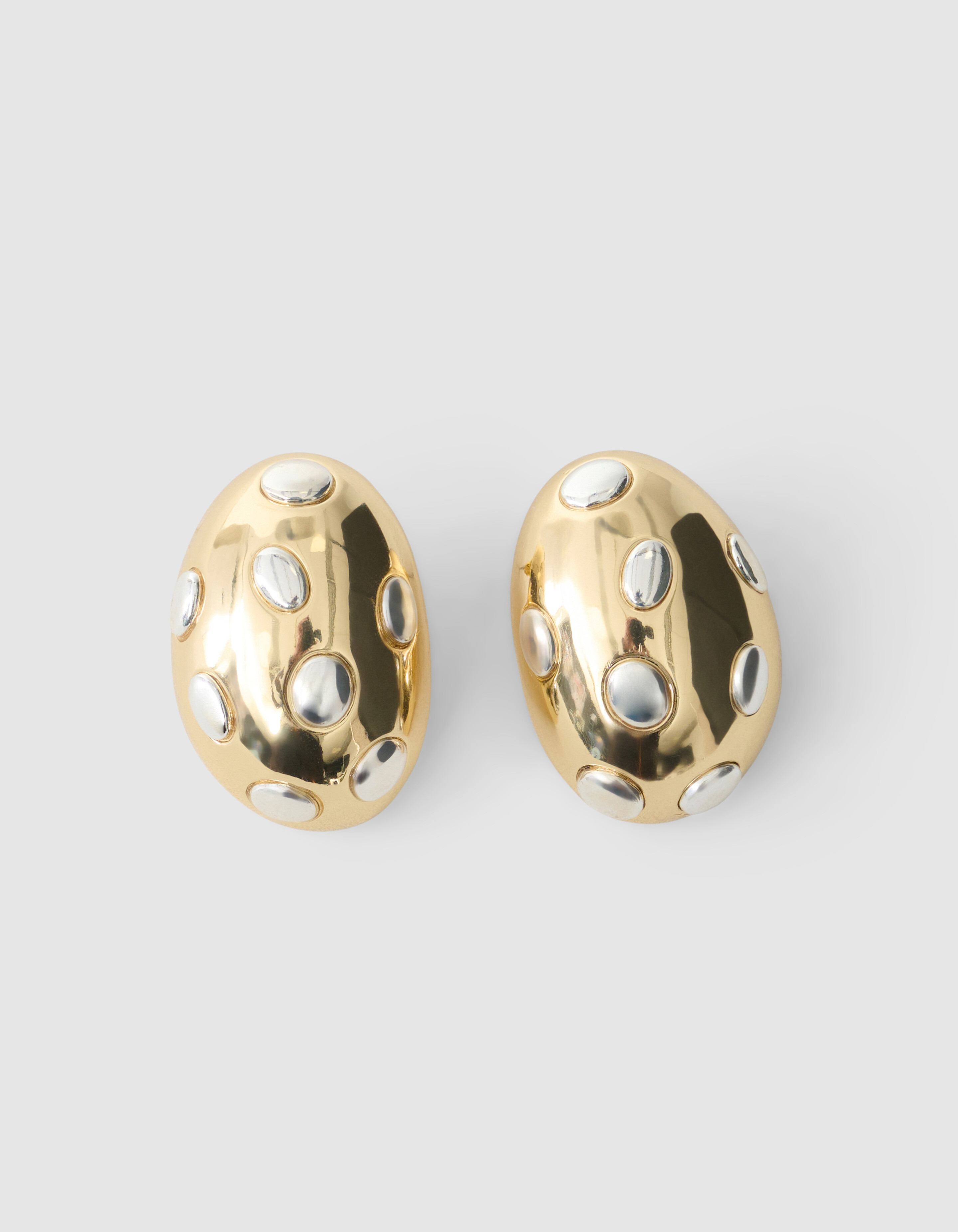 Ei Ohrringe Gold/Silber SHOEBY ACCESSOIRES