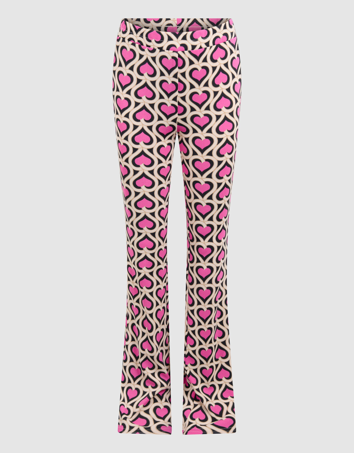 Printed Double Heart Flared Legging Pink SHOEBY GIRLS