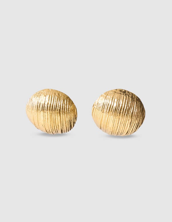 Runde Ohrringe Gold SHOEBY ACCESSOIRES