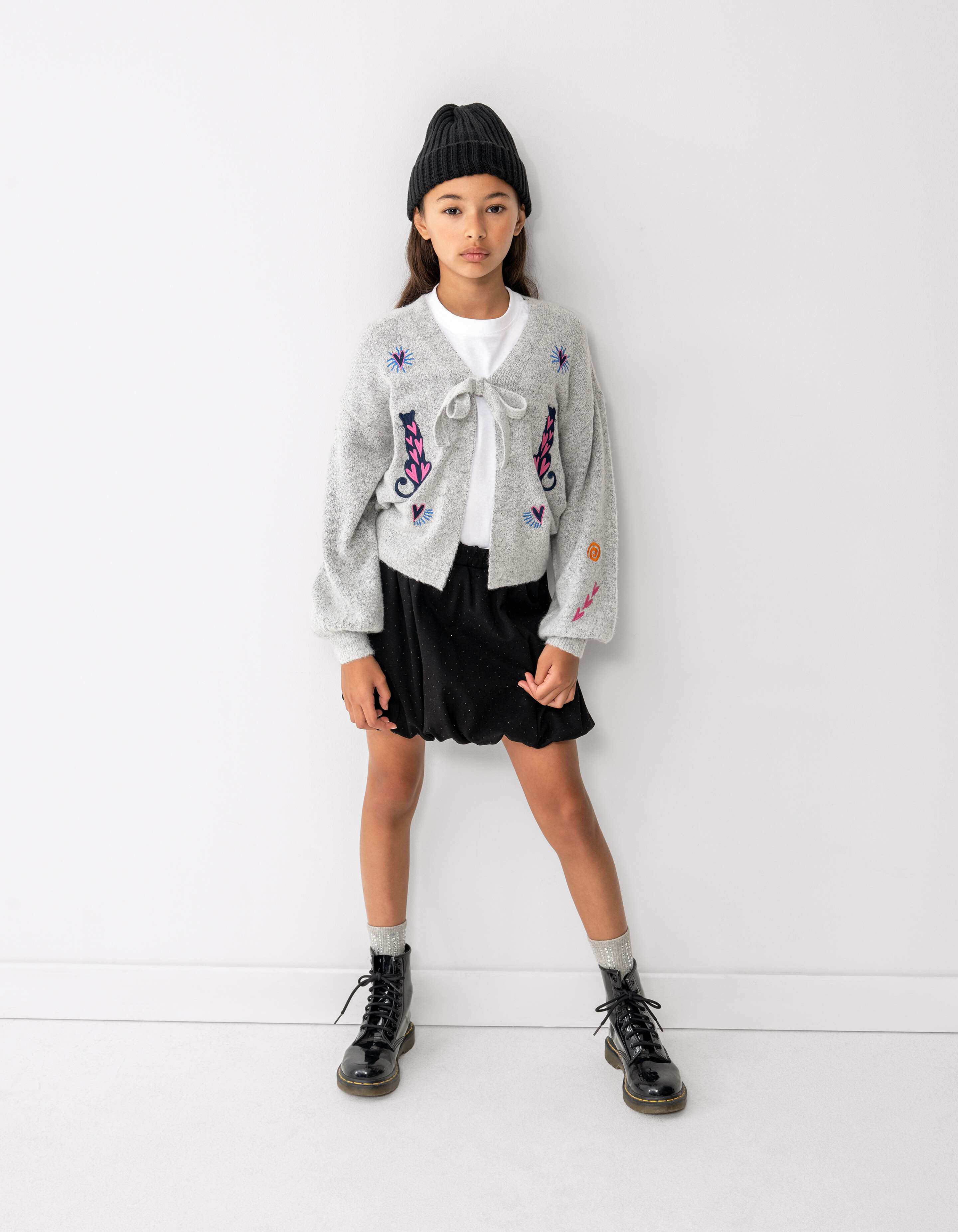 Strass Balloon Minirock Schwarz SHOEBY GIRLS