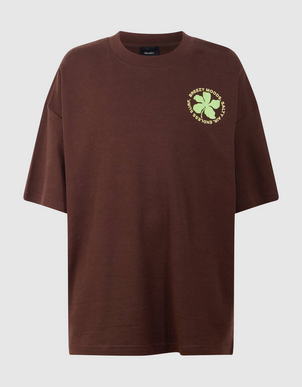Cooles Kunstwerk T-Shirt Dunkelbraun SHOEBY BOYS