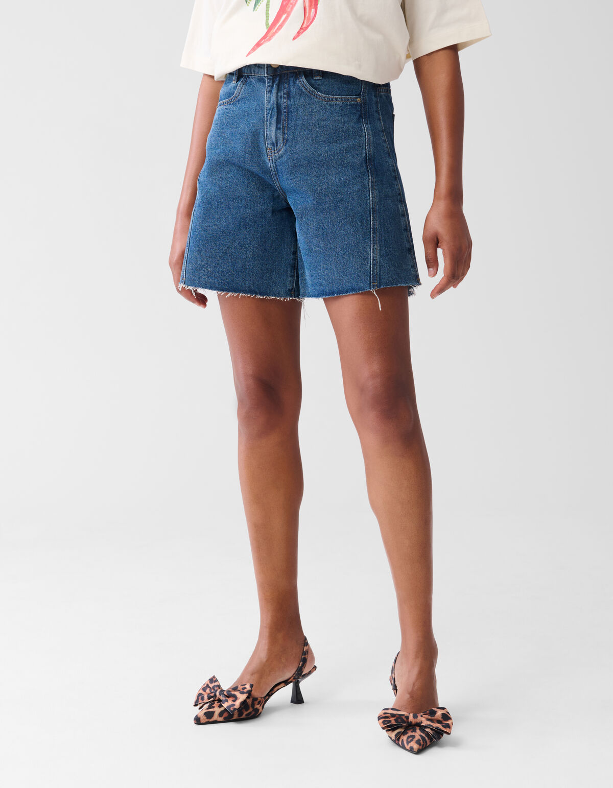 Denim Short Donkerblauw SHOEBY WOMEN