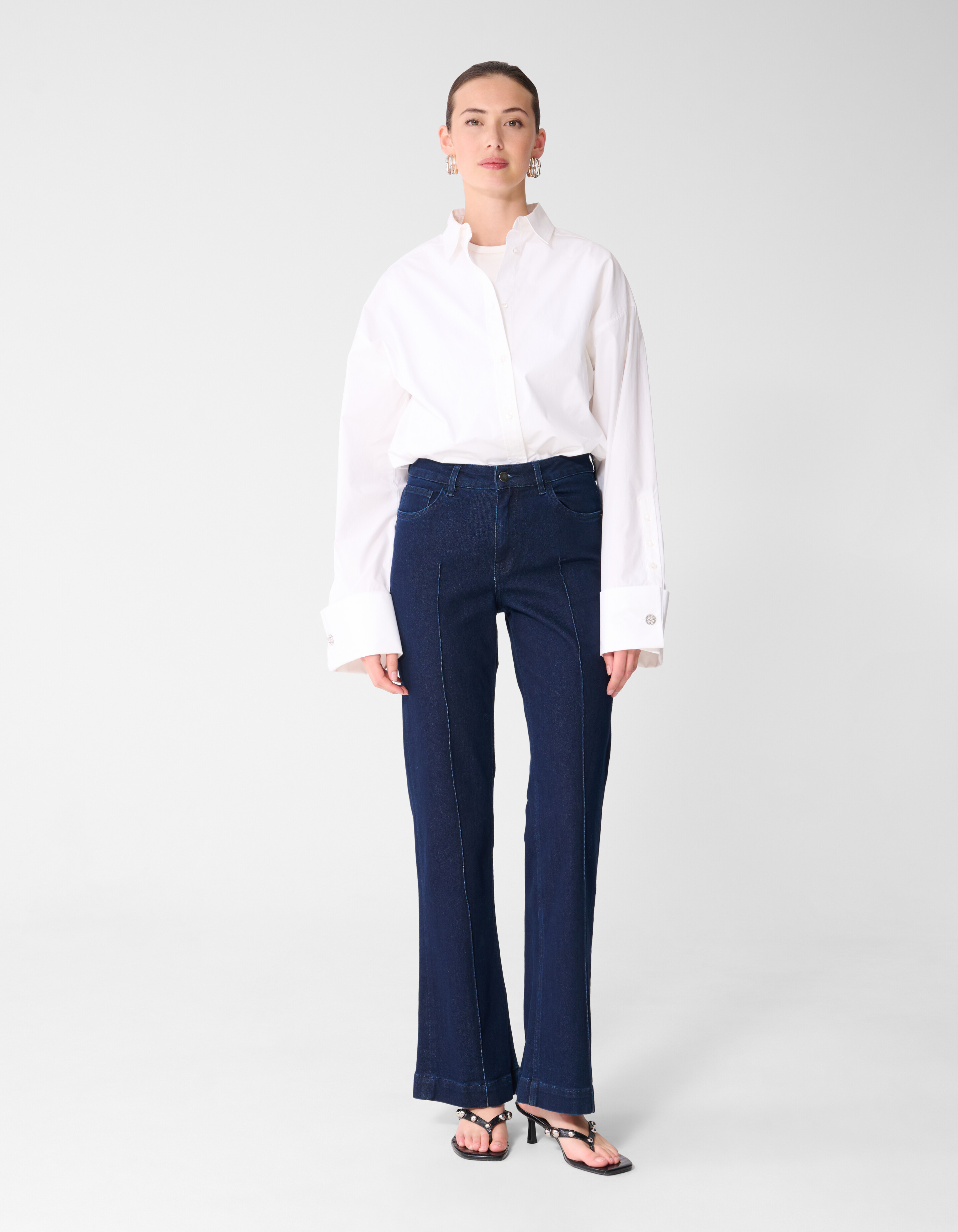 Flared Fit Jeans Dunkelblau SHOEBY WOMEN