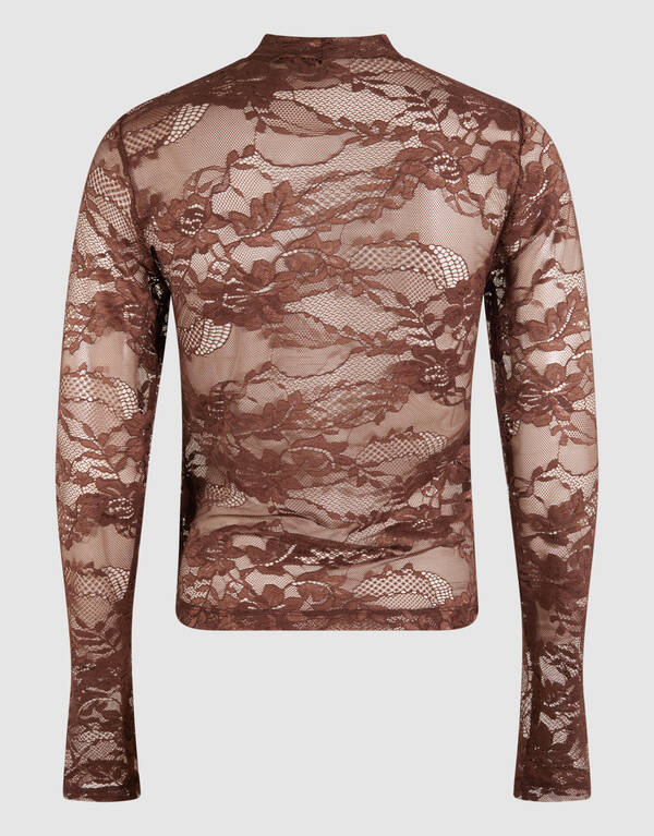 Flower Spitzenoberteil Dunkelbraun SHOEBY WOMEN