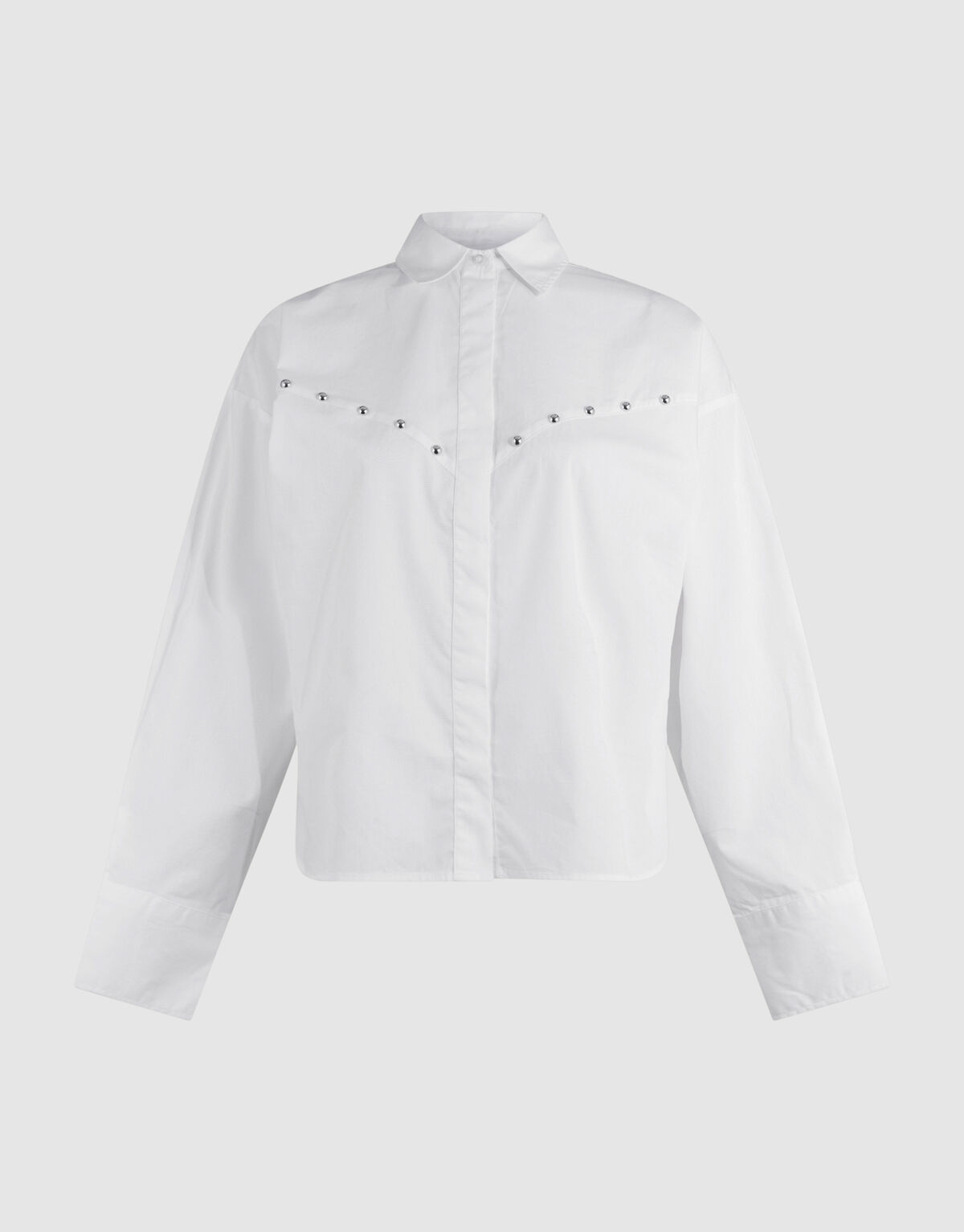Bluse aus Popeline mit Nieten SHOEBY WOMEN