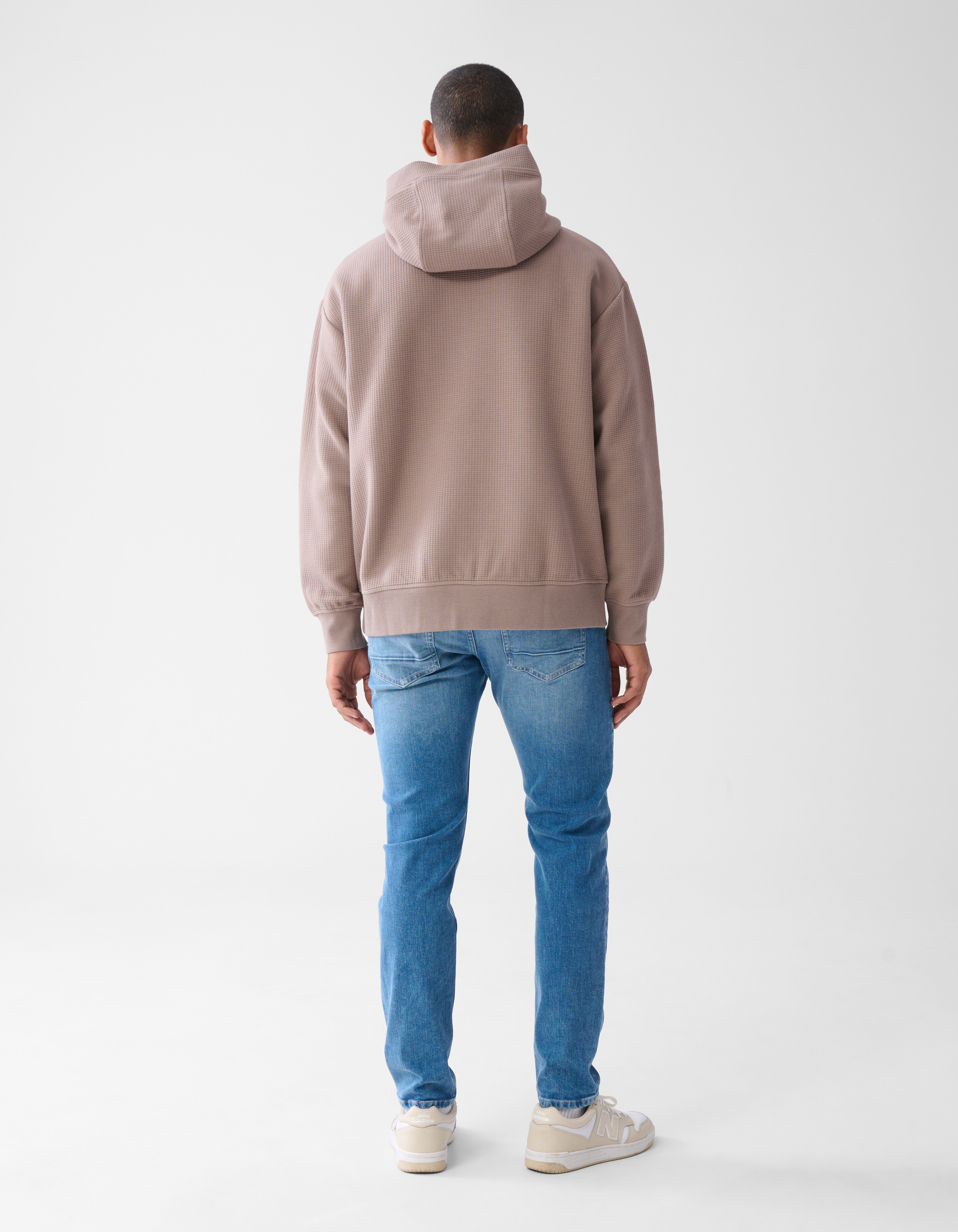 Jacquard Hoodie Hellbraun SHOEBY MEN