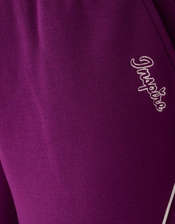 Piping Weitbein-Hose Lila SHOEBY GIRLS