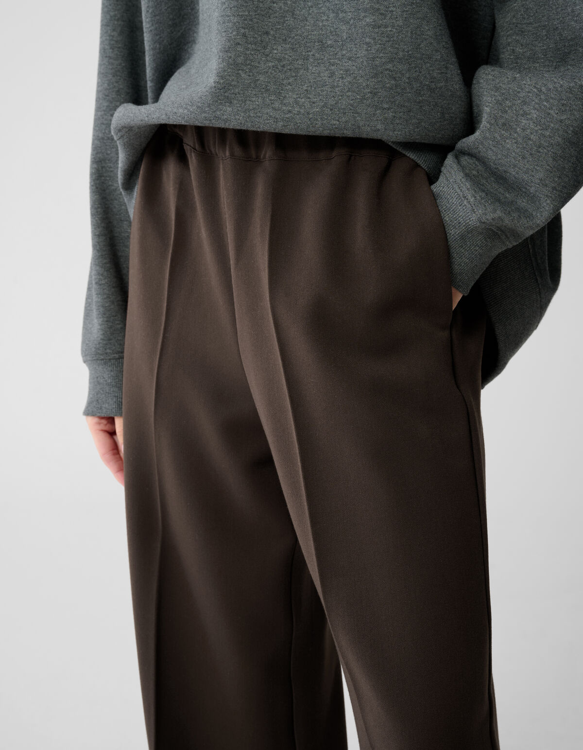 Hose mit weitem Bein in Dunkelbraun von Lonneke SHOEBY WOMEN